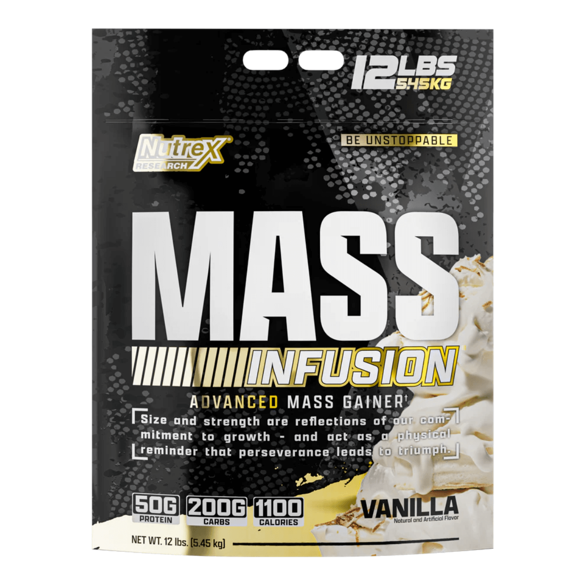 Mass Infusion de Nutrex, 12 lbs, Sabod: Vainilla