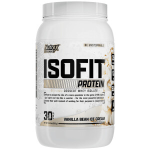 IsoFit 2lbs Vainilla, 100% aislado de suero en polvo (Isolate whey protein)