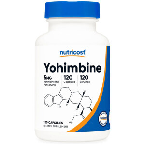 Nutricost Yohimbine HCl 5mg, 120 Capsules - Gluten Free and Non-GMO