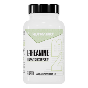 NutraBio L-Theanine 200 mg (90 cápsulas vegetales)