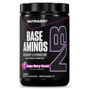 Base Aminos de NutraBio | EAA + BCAA + Hidratación
