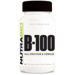 Complejo B NutraBio, B-100 Complex (90 vege-caps) | Kosher